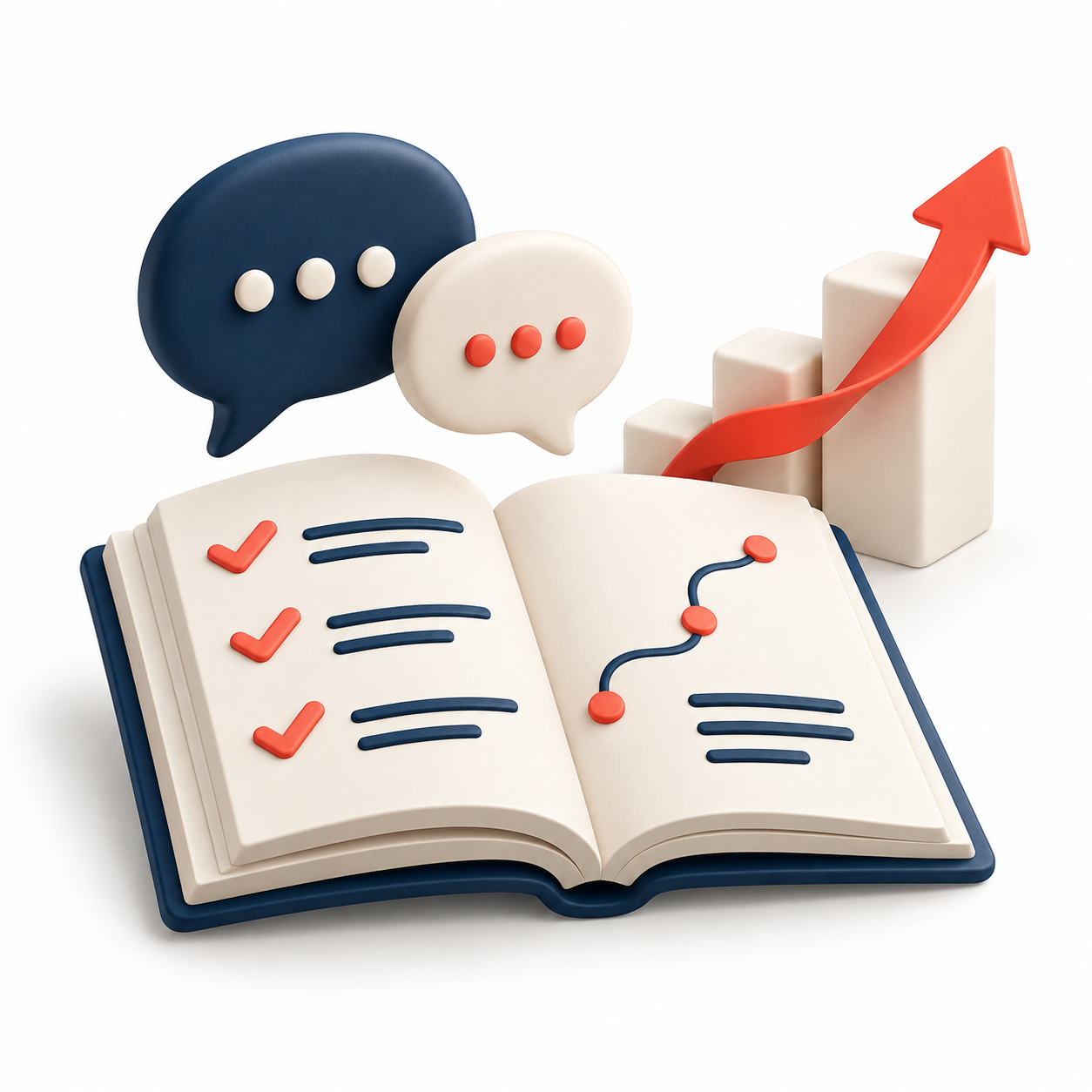Illustration de la formation pratique à la vente avec exercices et progression.